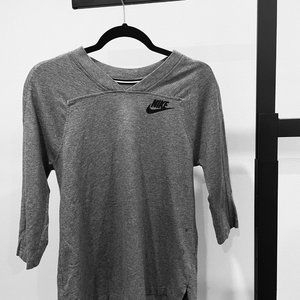 Gray cotton Nike Shirt